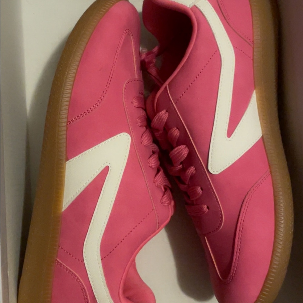 Dolce Vita Pink and White Sneakers